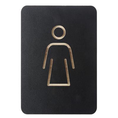 EUROPEL Pictogramme 'WC femmes', noir