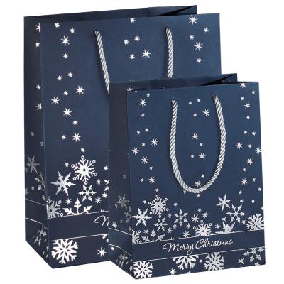 sigel Sac cadeau de Noël 'Silver Snowflakes', petit