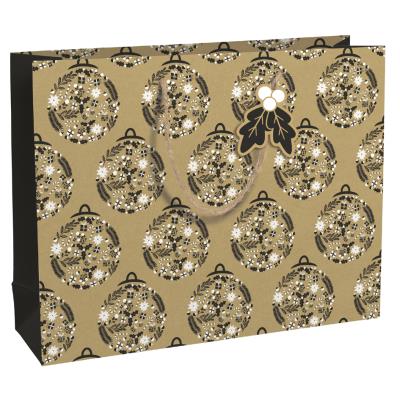 Clairefontaine Sac cadeau de Noël 'Black Holly', grand