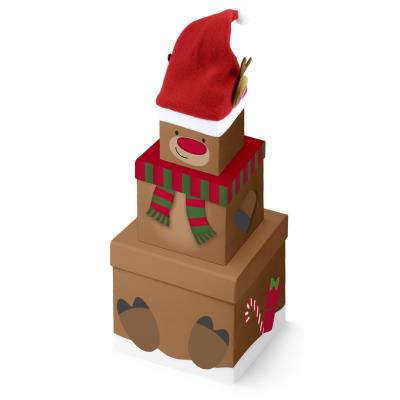 Clairefontaine Set de boîtes cadeaux 'Renne', 3 pièces