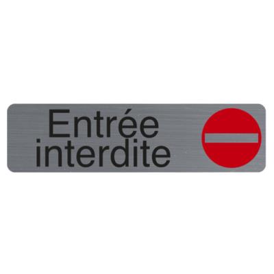 EXACOMPTA Plaque de signalisation 'Entrée interdite'