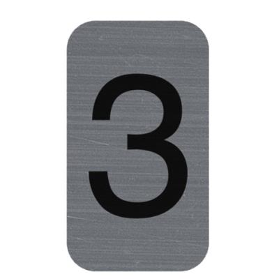 EXACOMPTA Plaque de signalisation chiffres '1', 25 x 44 mm