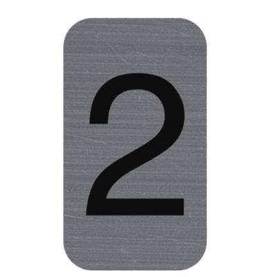 EXACOMPTA Plaque de signalisation chiffres '4', 25 x 44 mm