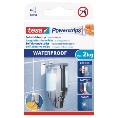 tesa Powerstrips Pastille adhésive LARGE WATERPROOF, blanc