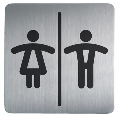 DURABLE Pictogramme PICTO 'WC Hommes et Femmes', carré