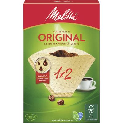 Melitta Filtre à café Arôme '1x2', brun naturel
