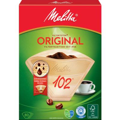 Melitta Filtre à café arôme '102', marron nature