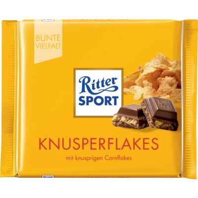 Ritter SPORT Tablette de chocolat CORN FLAKES, 100 g