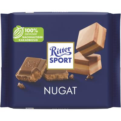 Ritter SPORT Tablette de chocolat NOUGAT, 100 g