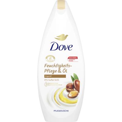 Dove Crème de douche soin hydratant & huile, 250 ml