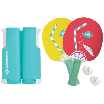 SCHILDKRÖT Set de tennis de table Spin, motif tropical