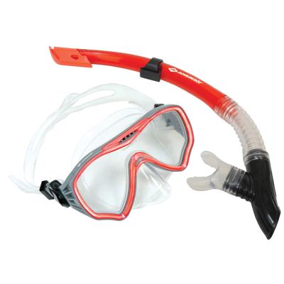 SCHILDKRÖT Set masque/tuba Junior 'Fiji', 2 pièces, rouge