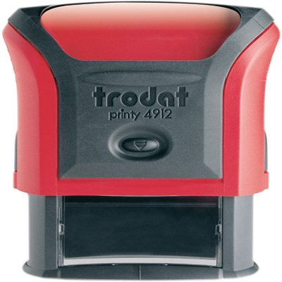 Tapon Trodat X-print 4912 encrage autoatique rechargeable, texte SAISI, encre de couleur bleu