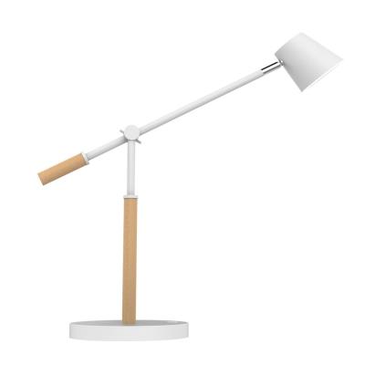 Lampe LED Unilux Vicky - Bois FSC - 5W - 100 lm/W - 50 000h - 3 intensités - port USB sur le socle - A+