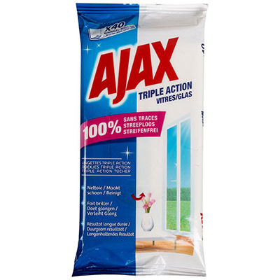 Lingettes nettoyantes pour vitres