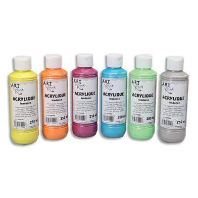 Lot de 6x250ml gouache acrylique