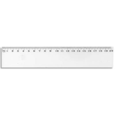 Rgle plate 20 cm