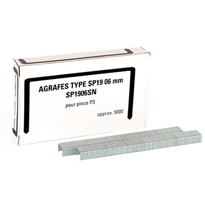 Agrafes SP 19 1/4" - pour pince P3