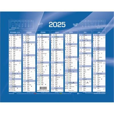 Calendrier - 7 mois par face 