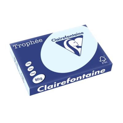 Papier Troph�e - bleu - teinte