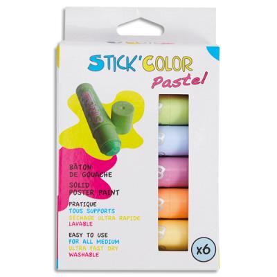 Bote de 6 sticks de gouache