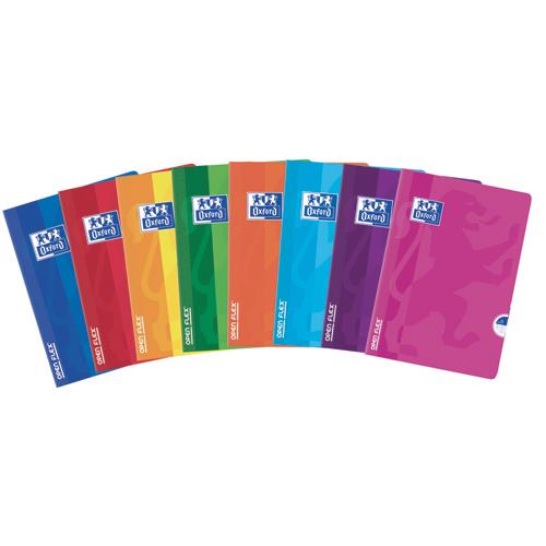 Cahier Oxford Openflex - reliure piqre - 21x29,7cm - 96 pages 90g - rglure seys - Couverture polypro assortie