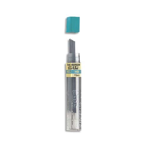 Mines graphites Pentel Hi-Polymer - 0,7 mm - HB - tui de 12