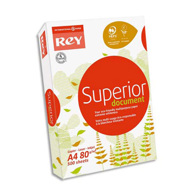 Papier Rey Superior Document - extra blanc - 80 g - A3 - ramette de 500 feuilles