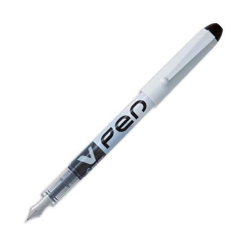 Stylo plume Pilot V Pen - jetable - plume moyenne - noir