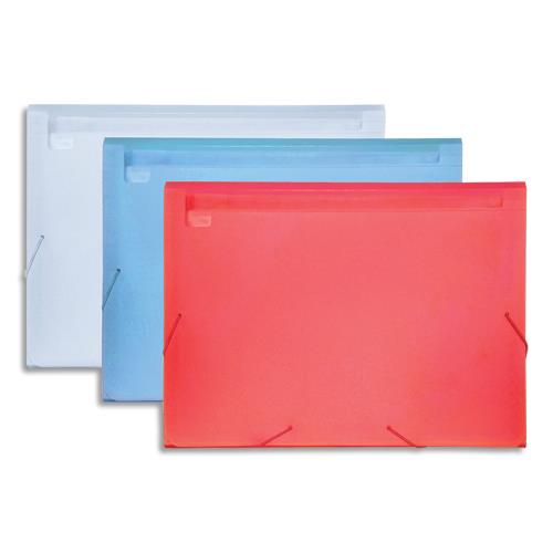 Trieur en plastique 13 compartiments 1er prix - pochettes pour cartes de visite - coloris assortis