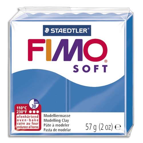 Pte  cuire Fimo Soft 56 g / Bleu