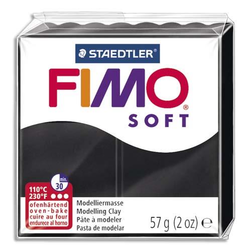 Pte  cuire Fimo Soft 56 g / Noir