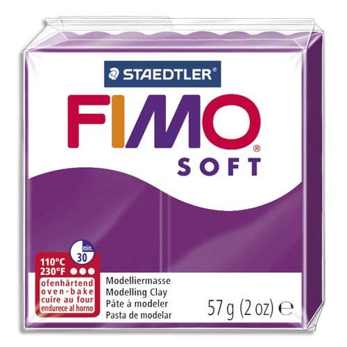 Pte  cuire Fimo Soft 56 g / Violet