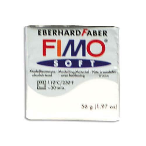 Pte  cuire Fimo Soft 56 g / Blanc