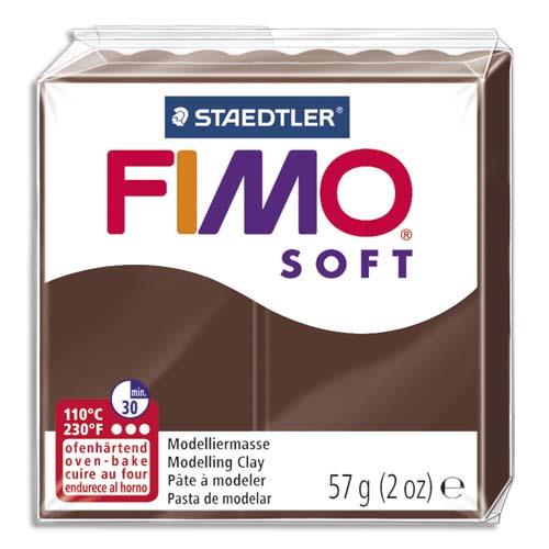 Pte  cuire Fimo Soft 56 g / Chocolat