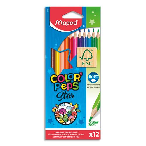 Etui de 12 crayons de couleur Colorpep's Maped - coloris assortis