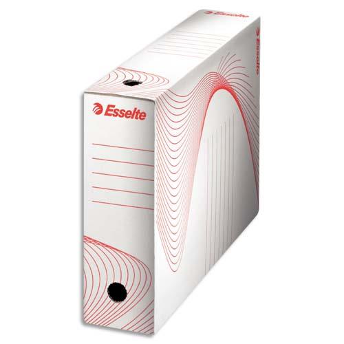 Bote  archives Esselte - dos de 10 cm - en carton ondul kraft blanc