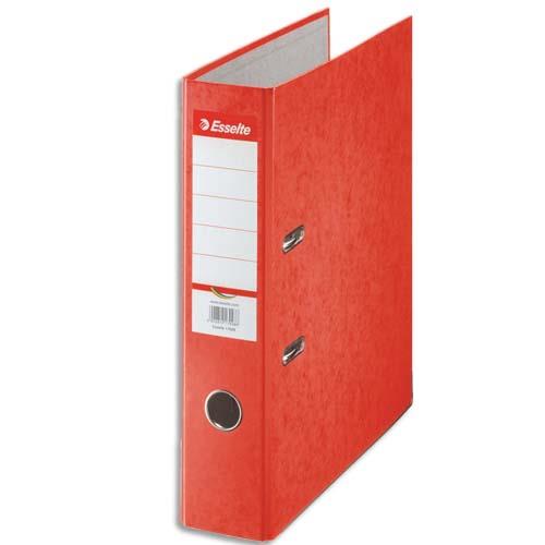 Esselte Classeur à Levier A4 Dos 50mm Rouge - Gamme Vivida - Capacité 350 Feuilles