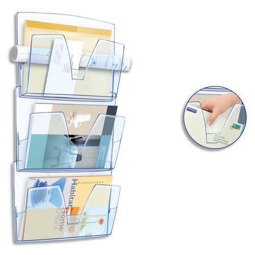 Trieur mural Cep Facade - coloris Ice Blue - lot de 3