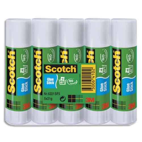 Baton de colle Scotch - tube de 8 grammes - lot de 5