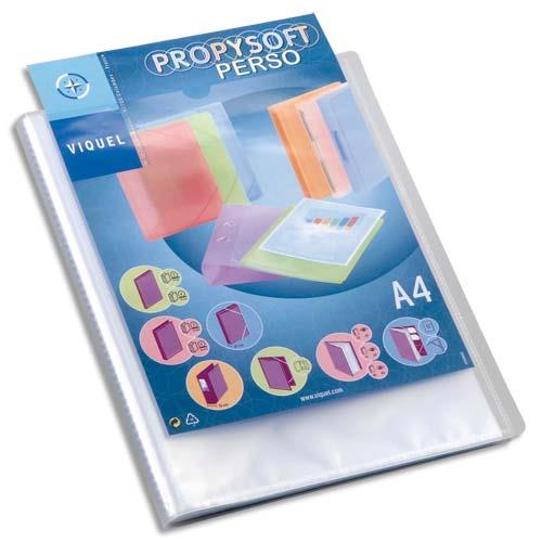 Protge document personnalisable Silky Touch - 80 vues  40 pochettes - coloris givr