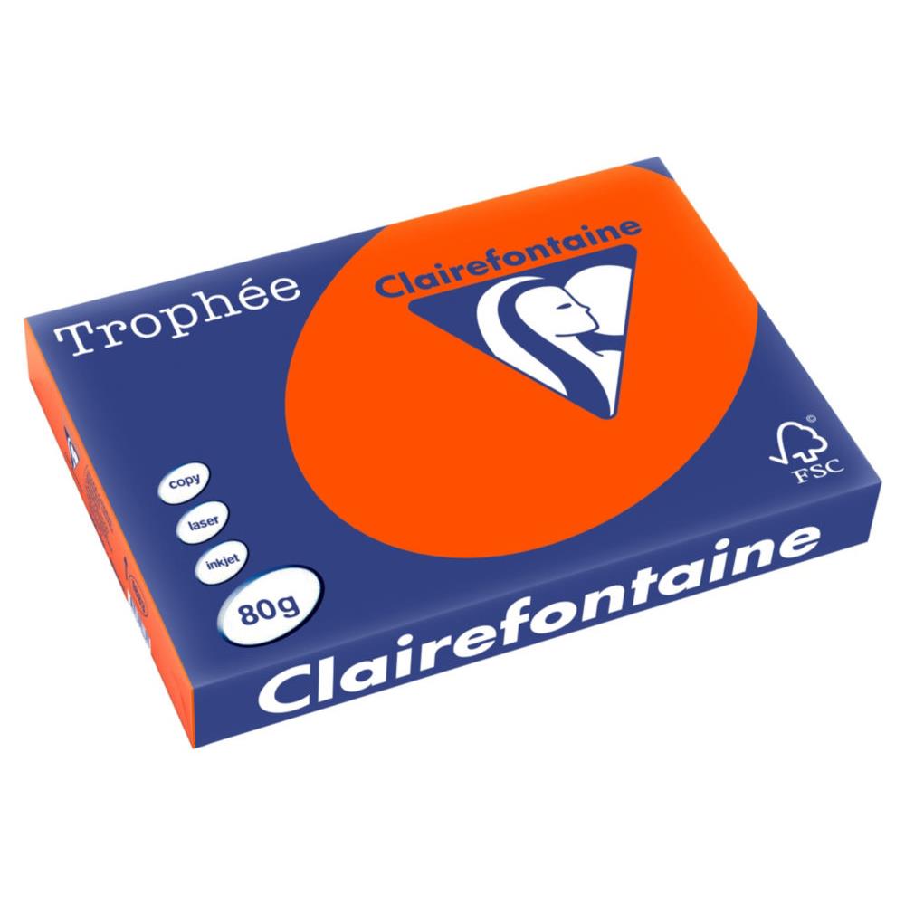 Papier Trophe - rouge cardinal - teinte intense - 80 g - A3 - ramette de 500 feuilles