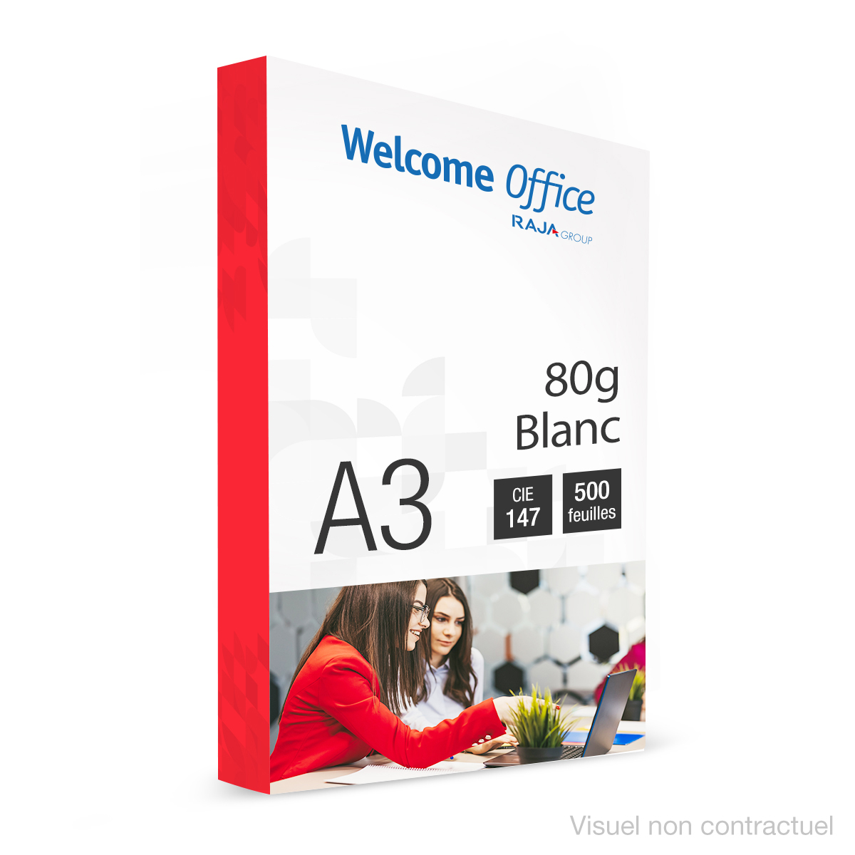 Papier A3 blanc Raja Paper - 80g - CIE 146 - Copy Paper - ramette de 500 feuilles