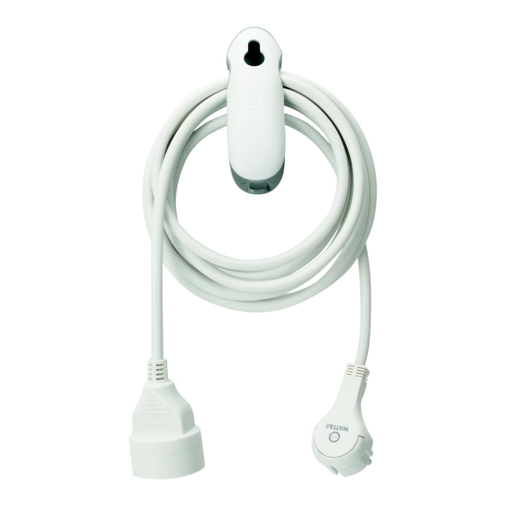 Rallonge lctrique avec clip Watt & Co - Blanc - 3 m