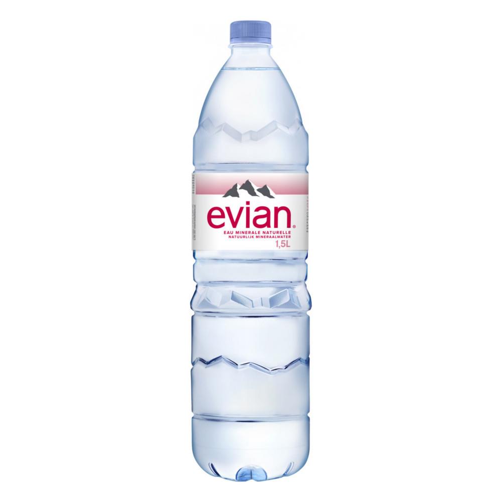 Eau minrale plate Evian - Lot 6 bouteilles 1,5 L