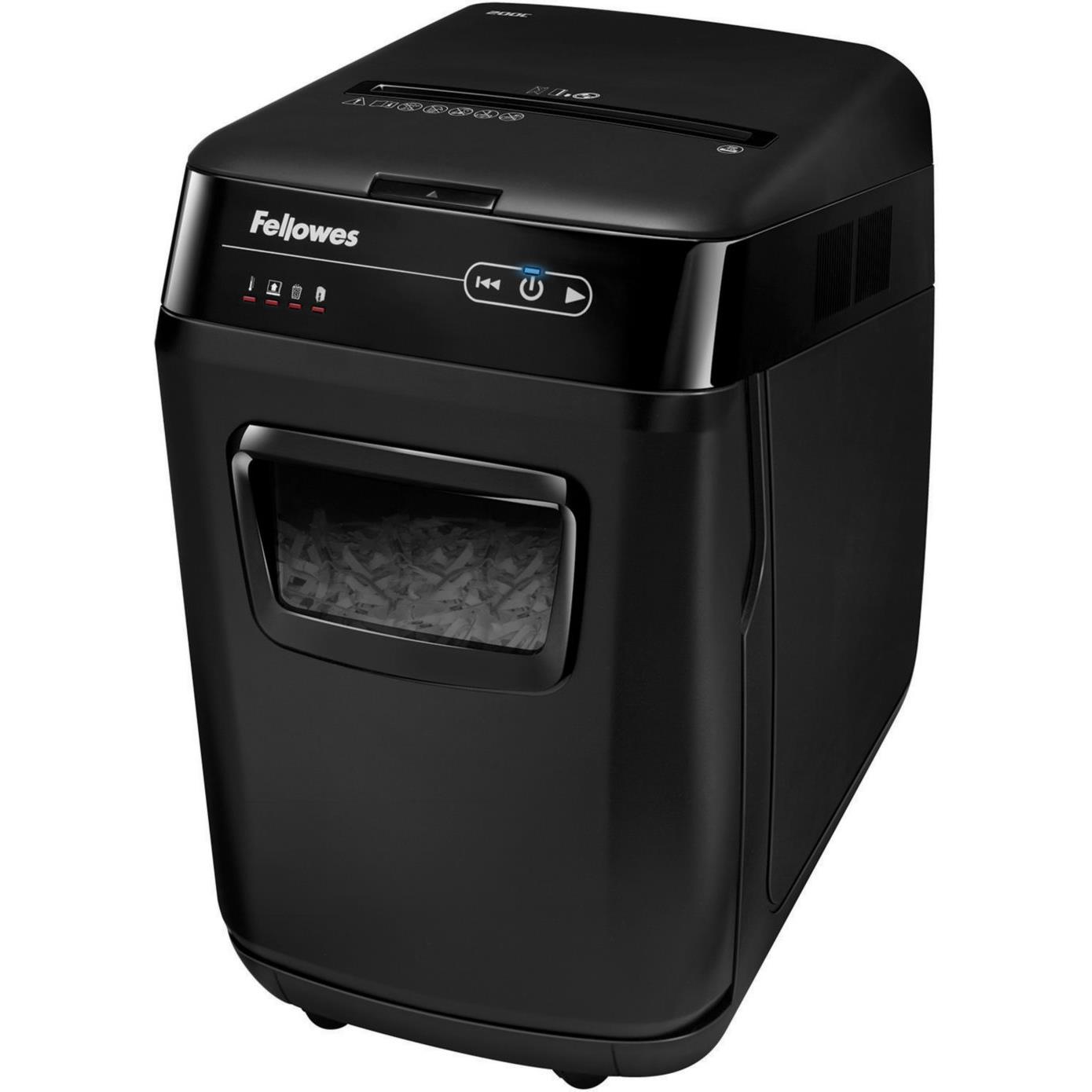 Fellowes automax 200c destructeur de papier destruction croise 23 cm noir