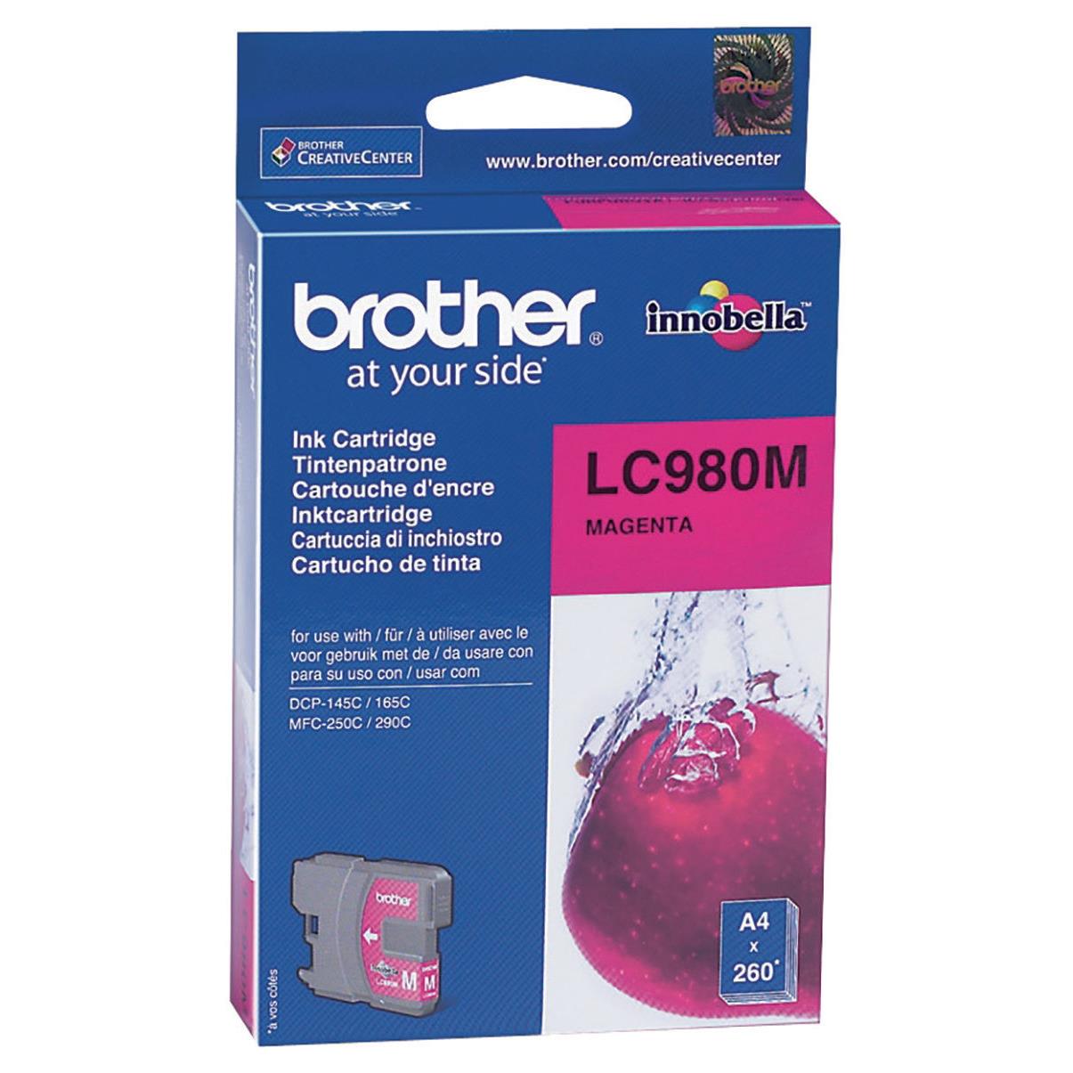 Cartouches pour imprimantes - Brother lc980m - cartouche d'encre originale - magenta