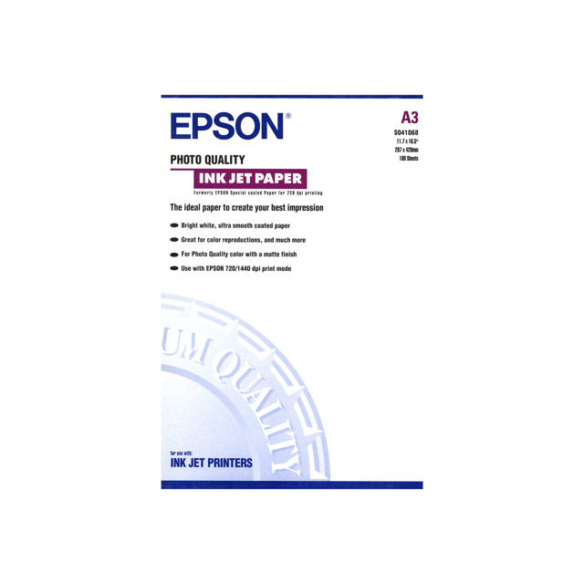 Epson pap couch qual photo a3 (100f./102g)