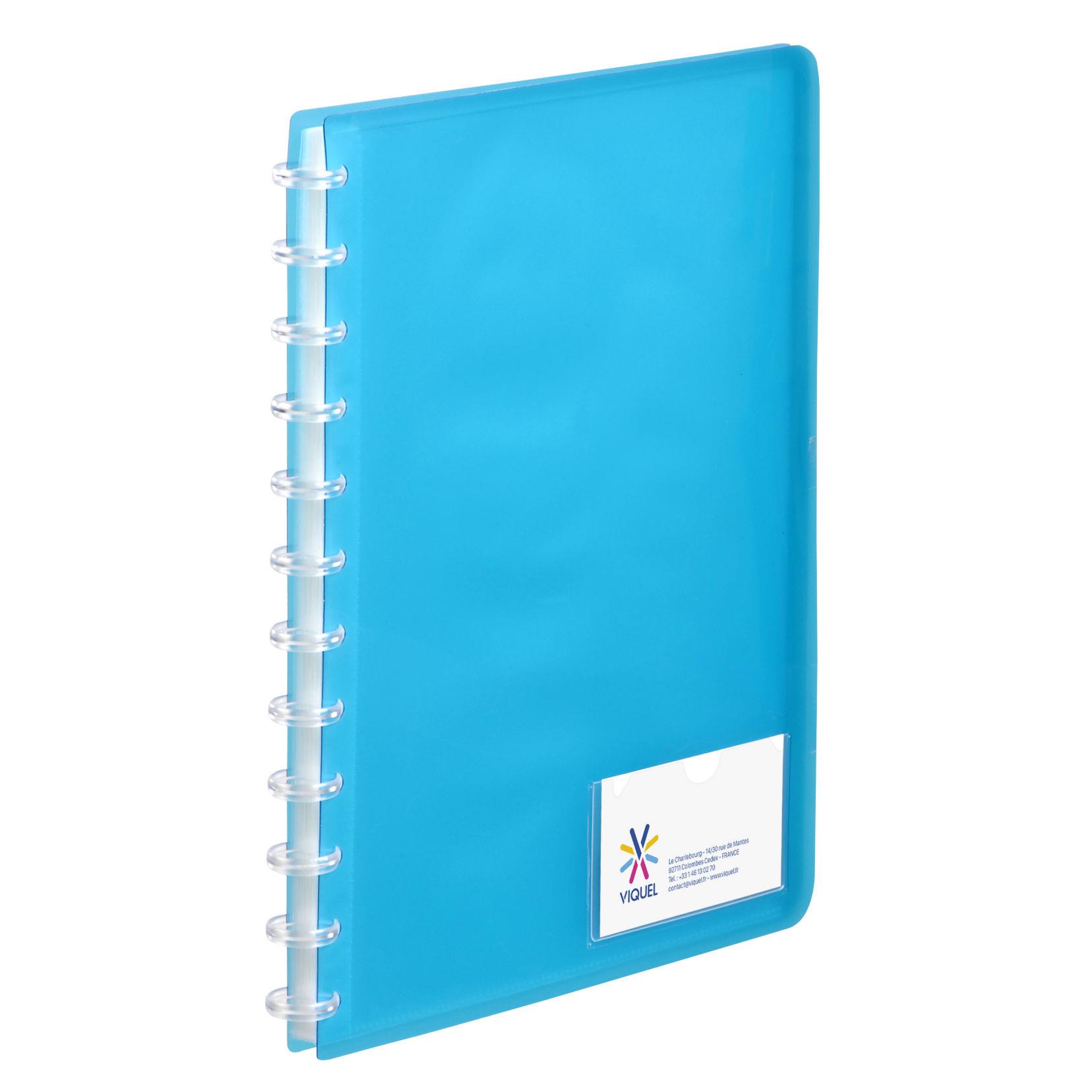 Protge-documents Viquel Gode - 30 pochettes - couverture polypropylne coloris bleu
