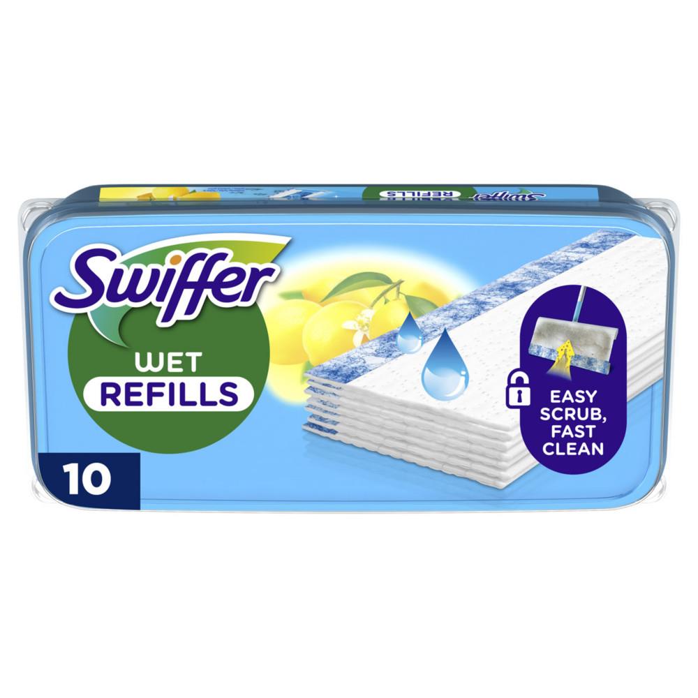 Lingettes humides Swiffer Citrus pour balai - Boite de 10